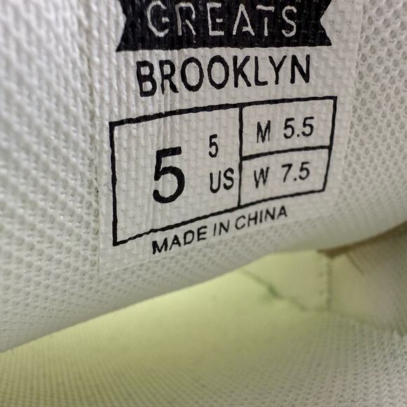 NWOB Greats Brooklyn McCarren Runners Cream Size Women 7.5 Men 5.5 Evereve - Picture 7 of 9